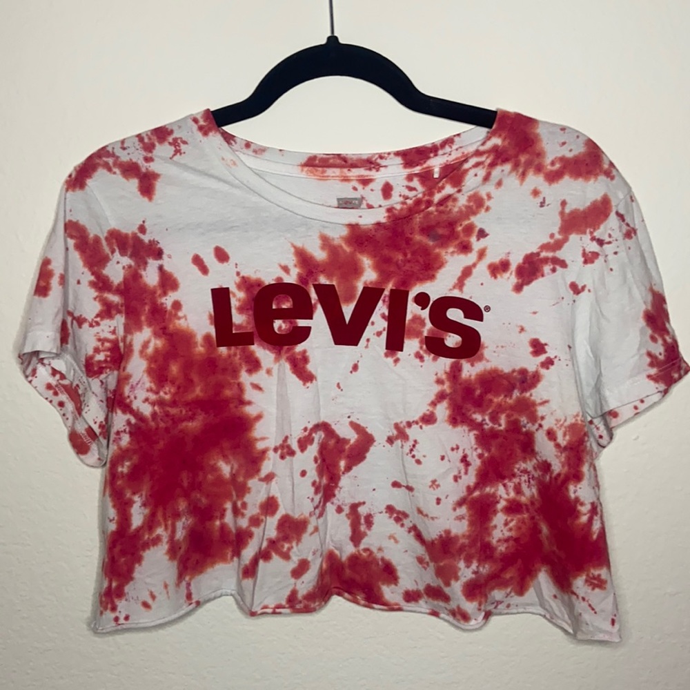 Tie dye cropped shirt